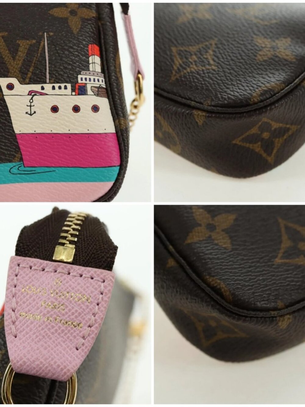 LOUIS VUITTON Monogram Mini Pochette Accessoires Pouch M62141 LV Auth 179814M - Picture 11 of 14